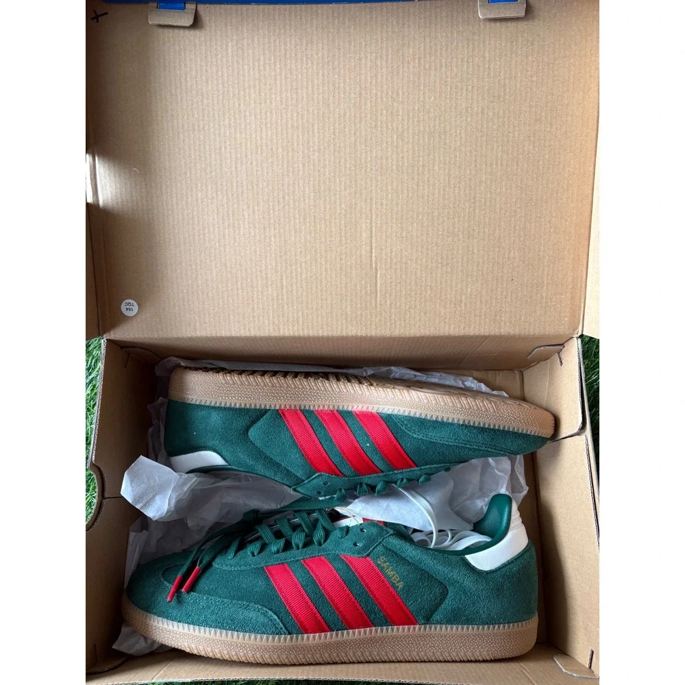 Adidas Samba OG Mexico Dark Green Scarlet Gum IH6829 Mens Size 12 Sneaker